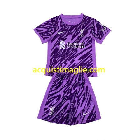 Divisa di Calcio Liverpool Portiere Bambino Terza 2024/2025